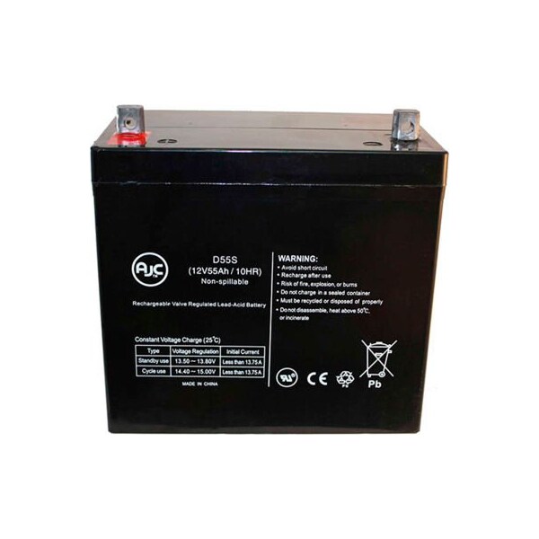 Battery Clerk AJC Vision 6FM55SGT-DX 12V 55Ah Sealed Lead Acid Battery AJC-D55S-A-1-157880 - main